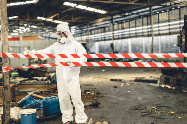 Professional Trauma Scene Cleanup technician working in Caseyville, IL